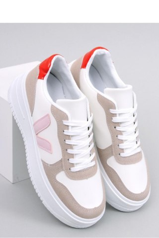 Sneakersy damskie PYLES WHITE/PINK - Inello