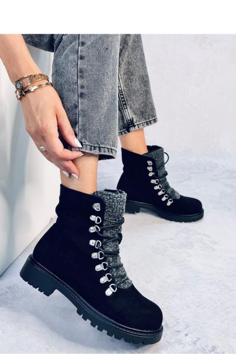Traperki sznurowane LEGGS BLACK - Inello Traperki sznurowane LEGGS BLACK - Inello