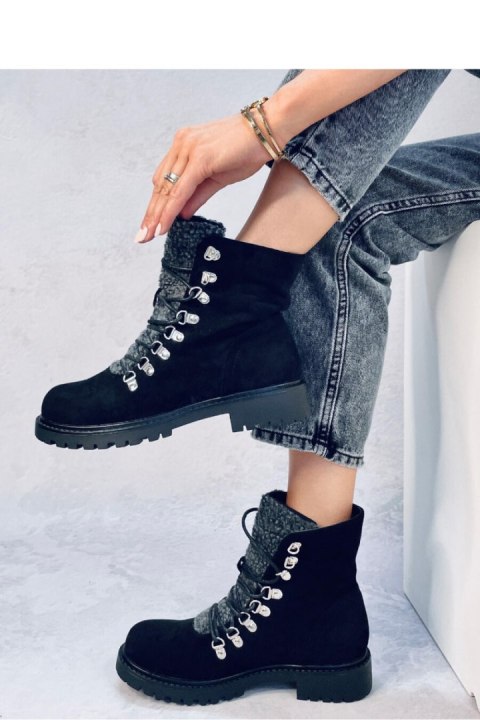 Traperki sznurowane LEGGS BLACK - Inello Traperki sznurowane LEGGS BLACK - Inello