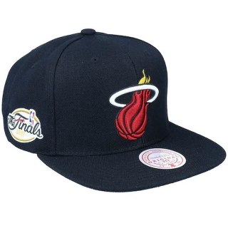 Czapka z daszkiem Mitchell & Ness NBA Miami Heat Top Spot Snapback Hwc Heat HHSS2976-MHEYYPPPBLCK OSFM