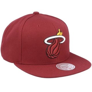 Czapka z daszkiem Mitchell & Ness NBA Miami Heat Top Spot Snapback Hwc Heat HHSS3256-MHEYYPPPMARO OSFM