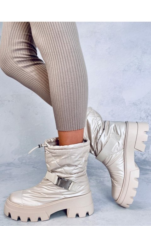 Botki ortalionowe BISSET BEIGE - Inello Botki ortalionowe BISSET BEIGE - Inello