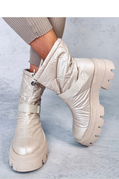Botki ortalionowe BISSET BEIGE - Inello Botki ortalionowe BISSET BEIGE - Inello