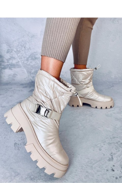 Botki ortalionowe BISSET BEIGE - Inello Botki ortalionowe BISSET BEIGE - Inello