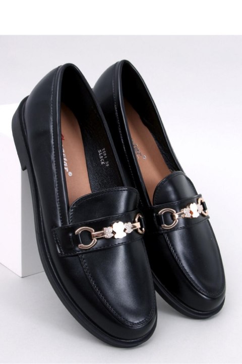 Mokasyny z misiami GRACESS BLACK - Inello Mokasyny z misiami GRACESS BLACK - Inello