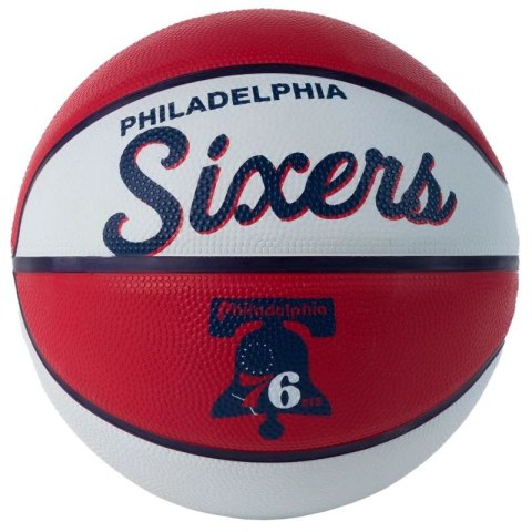 Piłka Wilson Team Retro Philadelphia 76ers Mini Ball WTB3200XBPHI 3