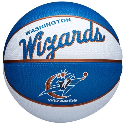 Piłka do koszykówki Wilson Team Retro Washington Wizards Mini Ball WTB3200XBWAS 3 Piłka do koszykówki Wilson Team Retro Washington Wizards Mini Ball WTB3200XBWAS 3