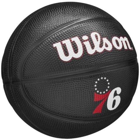 Piłka do koszykówki Wilson Team Tribute Philadelphia 76ers Mini Ball WZ4017611XB 3 Piłka do koszykówki Wilson Team Tribute Philadelphia 76ers Mini Ball WZ4017611XB 3