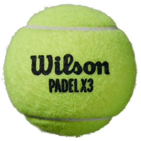 Piłki do tenisa ziemnego Wilson X3 Pack Speed Padel Ball WR8901101001 One size