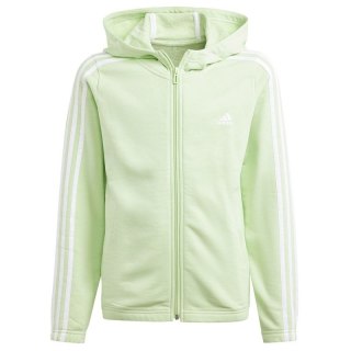 Bluza adidas 3 Stripes Full-Zip Hoodie Jr IS2632 140 cm