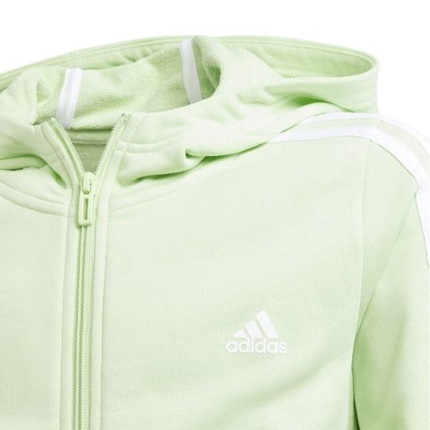 Bluza adidas 3 Stripes Full-Zip Hoodie Jr IS2632 152 cm