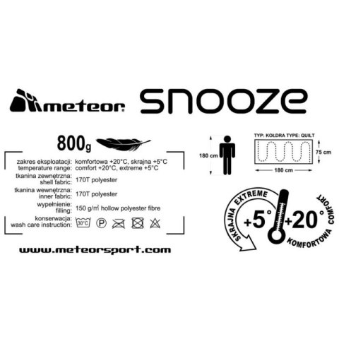 Śpiwór Meteor Snooze 16943 N/A Śpiwór Meteor Snooze 16943 N/A