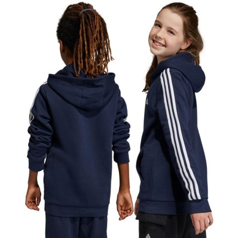 Bluza adidas Essentials 3-Stripes Fleece Full-Zip Hoodie Jr IC0600 128cm Bluza adidas Essentials 3-Stripes Fleece Full-Zip Hoodie Jr IC0600 128cm