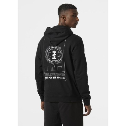 Bluza Helly Hansen z kapturem Core Graphic Sweat Hoodie M 53924 993 L