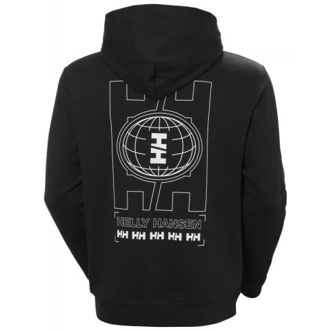 Bluza Helly Hansen z kapturem Core Graphic Sweat Hoodie M 53924 993 L