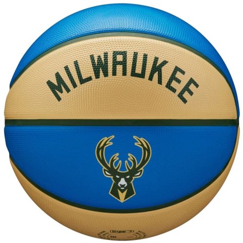 Piłka do koszykówki Wilson NBA Team City Edition Milwaukee Bucks Ball WZ4016517ID 7 Piłka do koszykówki Wilson NBA Team City Edition Milwaukee Bucks Ball WZ4016517ID 7