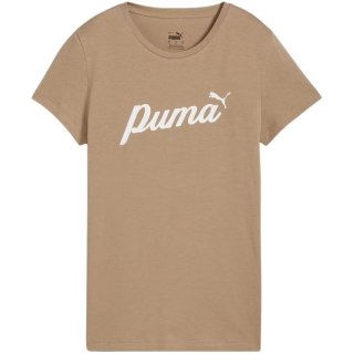 Koszulka damska Puma ESS+Script beżowa 679315 67 L