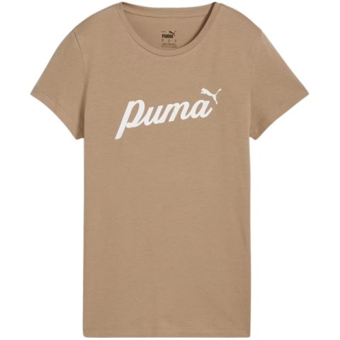 Koszulka damska Puma ESS+Script beżowa 679315 67 M