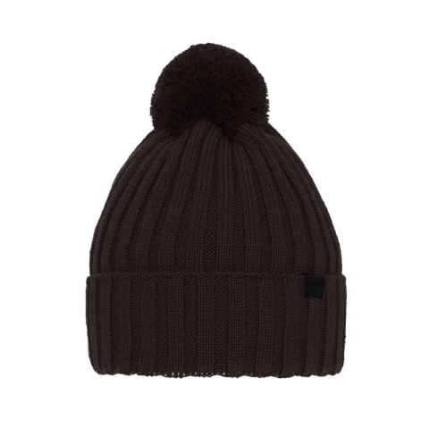 Czapka zimowa męska, brązowa, z wełną merino Korynt Czapka zimowa męska, brązowa, z wełną merino Korynt