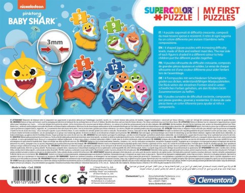 Clementoni Puzzle 3-6-9-12 Moje Pierwsze Puzzle Baby Shark 20828