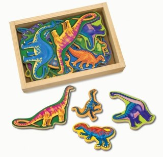 MELISSA Drewniane magnesy Dinozaury w skrzyneczce 10476