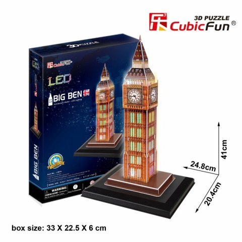 Puzzle 3D LED Zegar Big Ben 20501 DANTE p12 cena za 1szt.