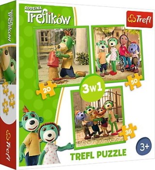 Puzzle 3w1 Zabawy Treflików 34838 TREFL