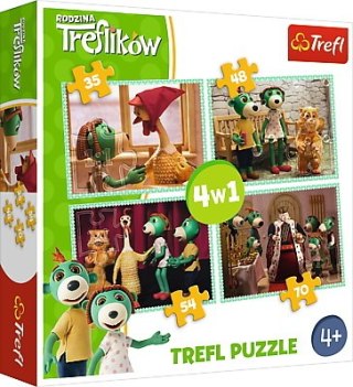 Puzzle 4w1 Trefliki Nowi przyjaciele 34290