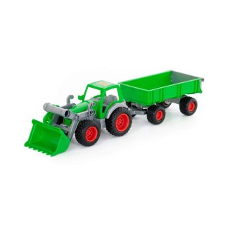 Wader-Polesie 8817 Farmer technic traktor+ładowarka z przyczepą w siatce