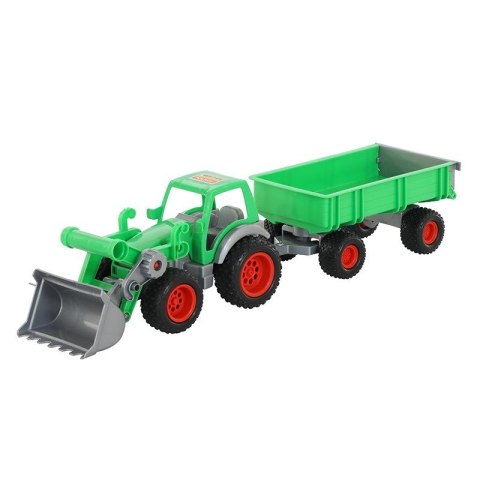 Wader-Polesie 8817 Farmer technic traktor+ładowarka z przyczepą w siatce