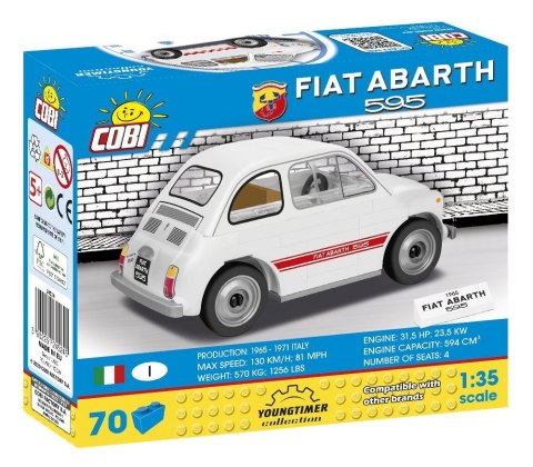 COBI 24524 Youngtimer FIAT ABARTH 595 70 klocków p6