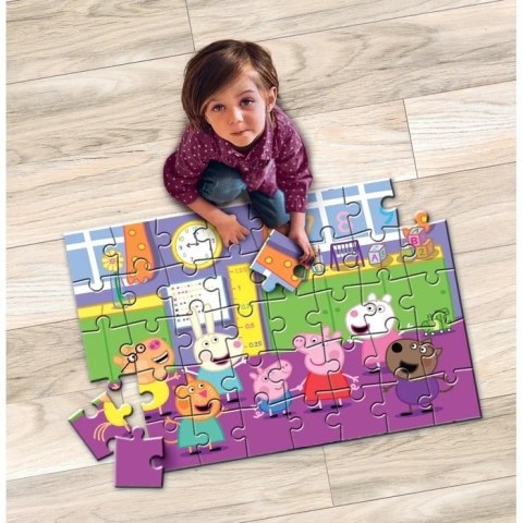 Clementoni Puzzle 40el podłogowe Świnka Peppa 25458