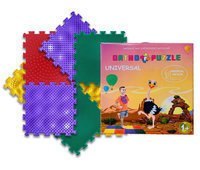 PROMO Polesie 63058 Mata do masażu ortopedyczna modułowa ORTHO PUZZLE Jeżyki