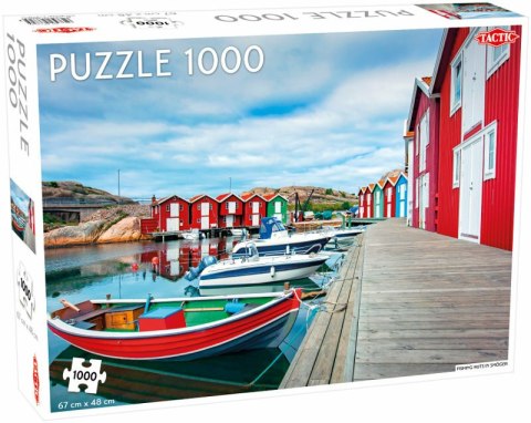 PROMO Puzzle 1000el Around the World, Northern Stars: Fishing huts in Smögen TACTIC