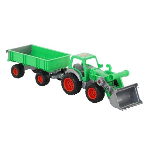 Wader-Polesie 8817 Farmer technic traktor+ładowarka z przyczepą w siatce