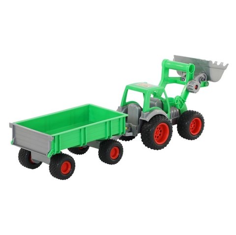 Wader-Polesie 8817 Farmer technic traktor+ładowarka z przyczepą w siatce