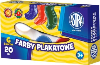 Farby plakatowe 6kol 20ml ASTRA p6