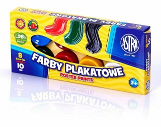 Farby plakatowe 8kol 10ml ASTRA