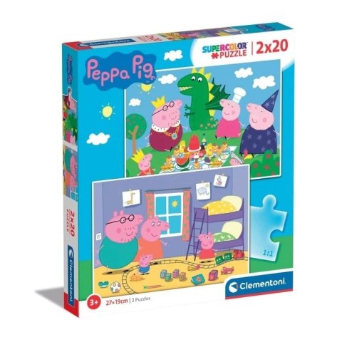 Clementoni Puzzle 2x20el Peppa Pig. Świnka Peppa 24778