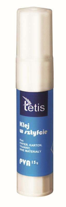 Klej w sztyfcie 15g p24. TETIS, cena za 1szt