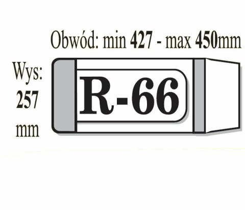 Okładka książkowa reg.R-66 wys. 257mm x obw. 427mm - 450mm p50 IKS cena za 1szt