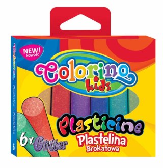 Plastelina 6 kol. Brokat Colorino Kids