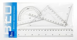 Zestaw geometryczny, linijka 20cm TETIS