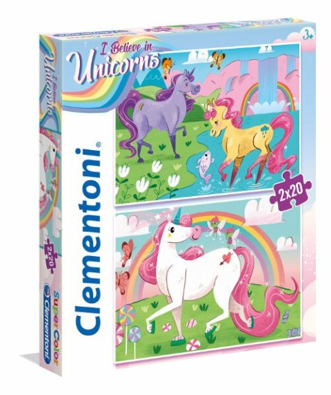 Clementoni Puzzle 2x20el I Believe in Unicorns 24754 p6