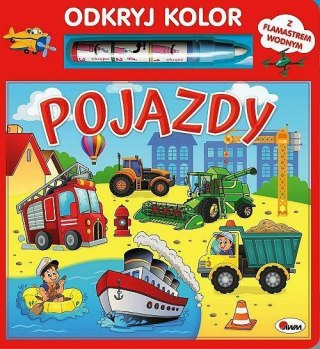 Książeczka Odkryj kolor Pojazdy