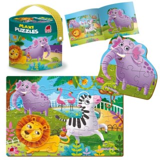 PROMO Maxi Puzzle 2w1 ZOO Zwierzątka RK1080-02