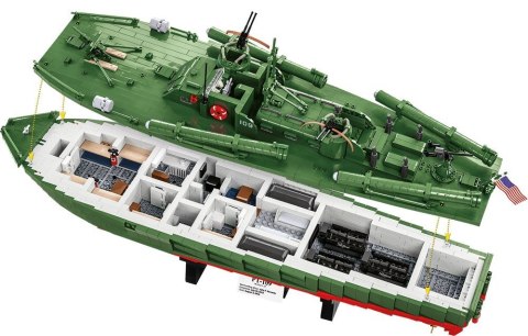 PROMO COBI 4825 Historical Collection WWII Patrol Torpedo Boat PT-109 3726 klocków p1