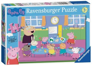 PROMO Puzzle 35el Świnka Peppa Zabawa w klasie 086276 RAVENSBURGER