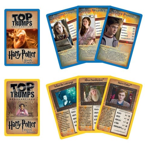 PROMO Top Trumps TIN Harry Potter Hufflepuff gra karciana w walizce 01321 WINNING MOVES