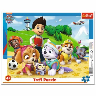 Puzzle 25el ramkowe Psi Patrol na tropie. PAW PATROL 31344 Trefl p16